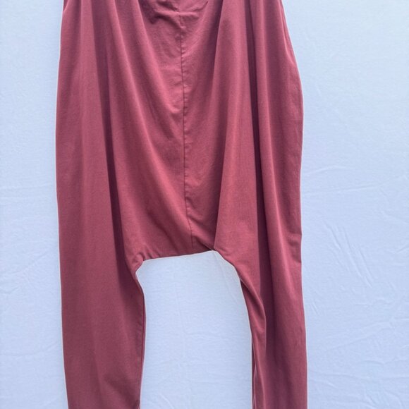 NWT RUNDHOLZ BLACK LABEL Burgundy Wine Color Drop Crotch Pants Leggings XL - Picture 9 of 9